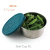 EcoLunch Round Stainless Steel Seal Cup Food Container, XL, 26 oz - Navy