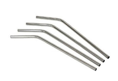 Eco-friendly Reusable Stainless Steel Straw, angled drink straw