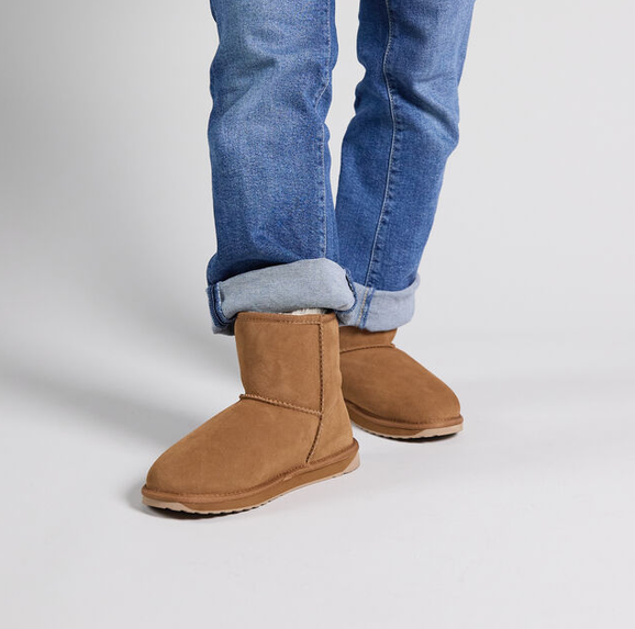 EMU Australia Wallaby Lo Teens Chestnut Water Resistant Booties