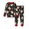 Organic Cotton, UNISEX Mini Boys & Girls 2PC PJ Lounge, Candy Cane Bears