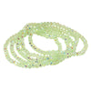 5PCS - Sparkling Faceted Beaded Stackable Stretch Multi Layered Bracelet: Light,Turquoise