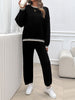 Round Neck Dropped Shoulder Top and Pants Sweater Set (5 COLOR OPTIONS)