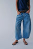 Wide Leg Barrel Jeans with Pockets