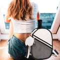 Pickleball Sling Bag / Crossbody Bag: Ivory and Black