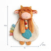 Itzy Friends Soft Toy Sensory Lovey™ Plush - Highland Cow