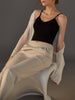 Women's/ Teens Essential Built-In Bra Criss Cross Tank Top - Black