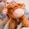 Itzy Friends Soft Toy Sensory Lovey™ Plush - Highland Cow