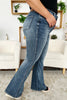 Judy Blue Full Size High Waist Tummy Control Flare Jeans, Dark Wash