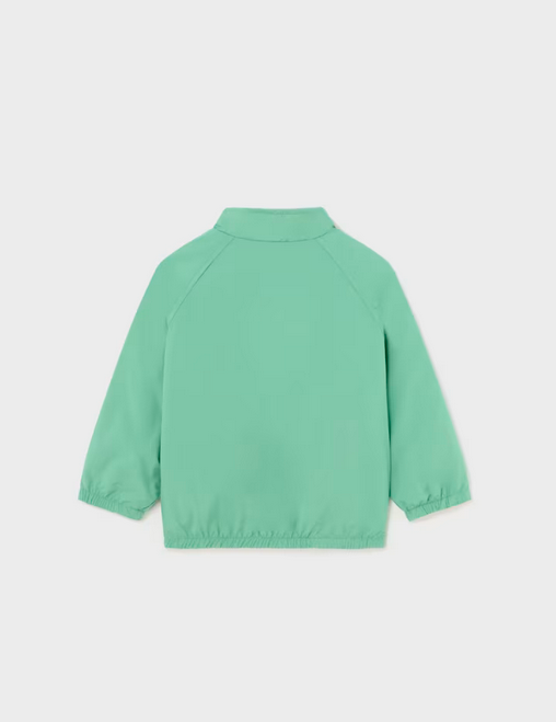 Mayoral toddler boy zippered reversible windbreaker jacket, eucalyptus coconut stripe, view 3