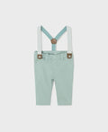 1536 Infant Boys Classic Dress Chino & Suspender Set - Lagoon Mint