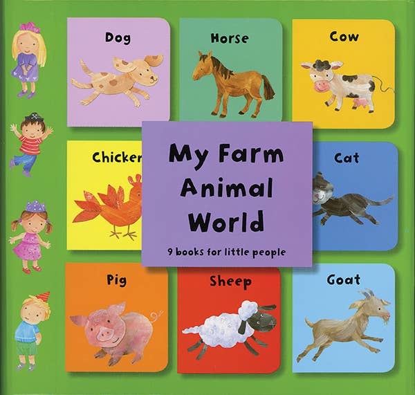 Book - Tiny Mini 9 Board Books Set: My Farm Animal World