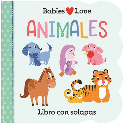 Board Book in Spanish -  Babies Love Animales