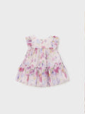 1818 Baby Girl Tulle Floral Dress - Lullaby Lilac - Back