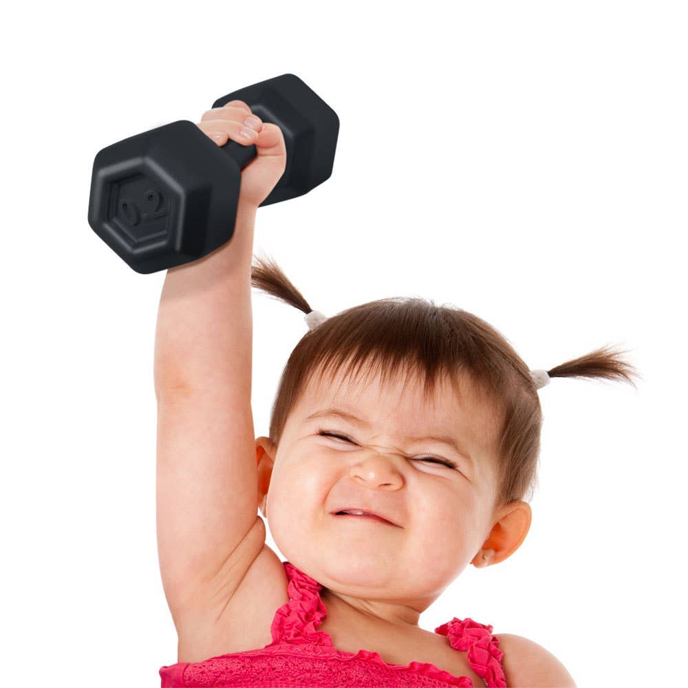Buff Baby - Dumbbell Rattle Baby Toy