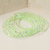 5PCS - Sparkling Faceted Beaded Stackable Stretch Multi Layered Bracelet: Light,Turquoise