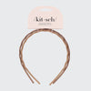 Kitsch Recycled Plastic Non-Slip Zig Zag Headband 2pc - Neutral