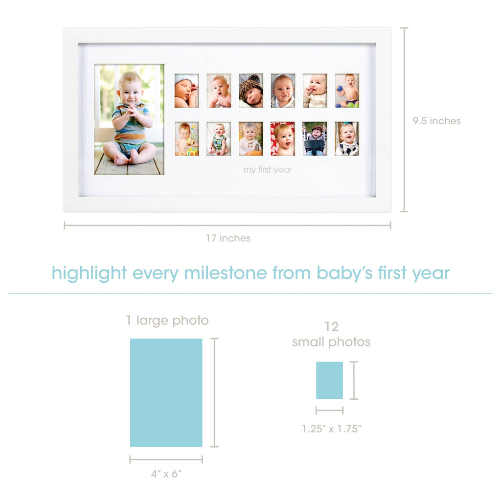 Photo Moments First Year Milestone Keepsake Wood Picture Frame