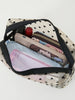 4- Piece Zippered Heart Polyester Storage Travel Bag Set