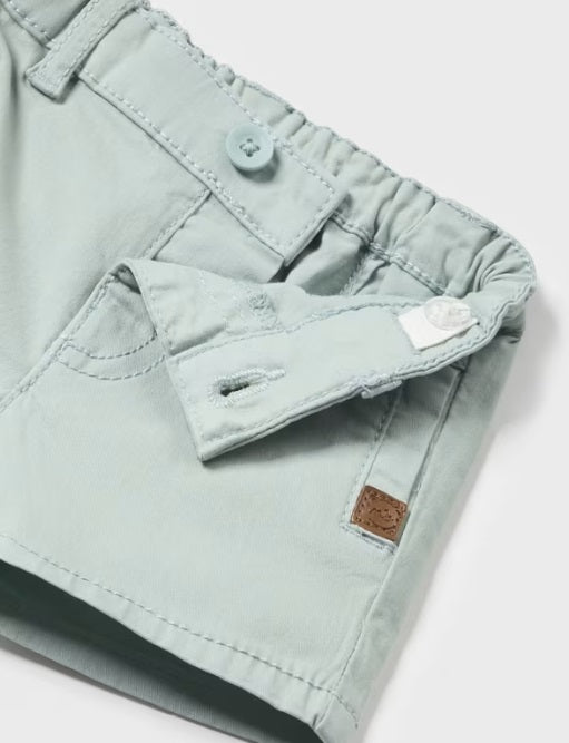 201 Infant Boys Classic Twill Chino Shorts - Lagoon 