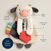 Itzy Friends Soft Toy Sensory Lovey™ Plush - Cow