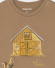 2067 Toddler Boy L/S Lift-the-Flap Interactive Play T-Shirt - Caramel Barn Door Closed