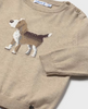 2343 Toddler Boy Intarsia Knit Crewneck Sweater - Doggy Beige Hunter
