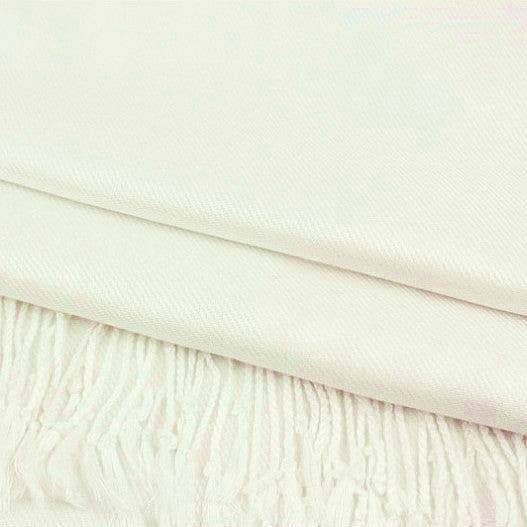 Solid Pashmina Shawl Scarf - Ivory