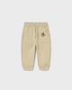 2504 Toddler Boy Soft Jogger Sweat Pants - Bear Pockets Latte