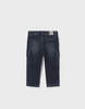 2505 Toddler Boy Soft Denim Cargo Pants - Dark Blue Black 