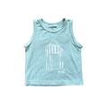 Toddler and Mini Boy's Bamboo Tank Top, Beach Shack Sky Blue