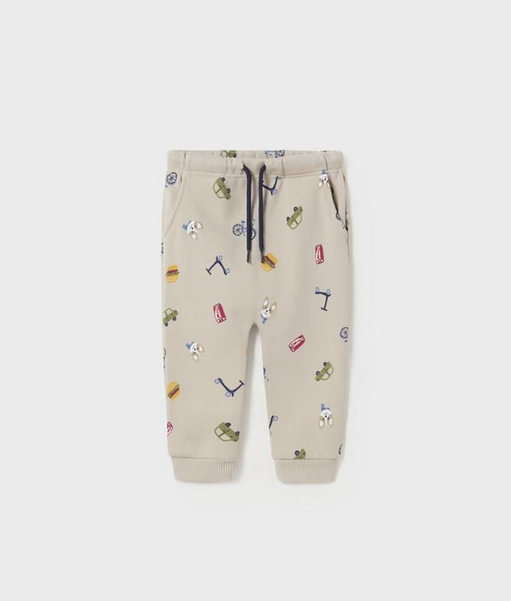 2538 Mayoral Toddler Boys Food & Favorite Things Jogger Pants - Clay