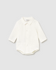 2582 Baby Boy 3PC Dress Up Set, Knit Vest, Collared L/S Bodysuit, and Corduroy Pants Set - Forest Green and white collared long sleeve bodysuit