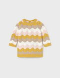 2806 Baby/Toddler Knit Striped Openwork Dress - Chamomile