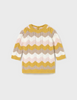 2806 Baby/Toddler Knit Striped Openwork Dress - Chamomile