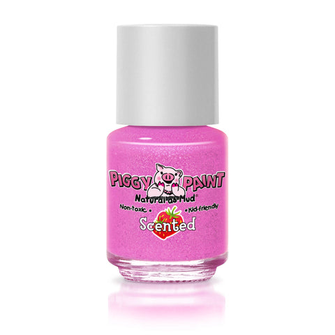 Piggy Paint Non-Toxic Kid-Safe Scented Nail Polish - Sassy Strawberry 🍓