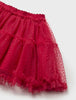 2967 Mayoral Toddler Girls Textured Tulle Skirt - Red