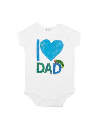 Eric Carle, The Very Hungry Caterpillar Bodysuit, UNISEX, I Love Dad