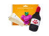 Dog Chew Toy Pawrcuterie Board 3PC Plush and Squeaker Toys Set, Wine, Grapes, and Cheese