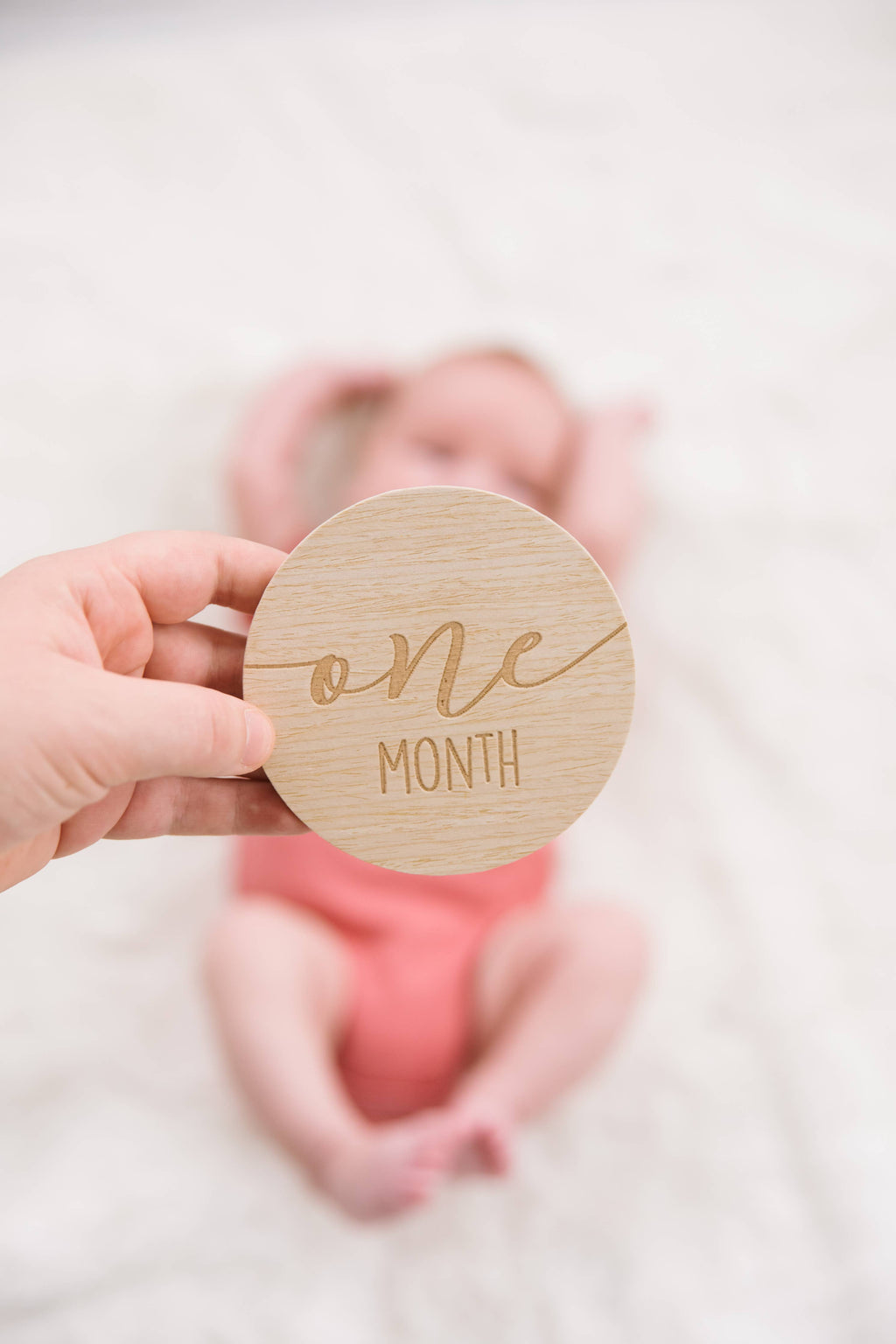 Milestone Wooden Reversible Monthly Photo Prop