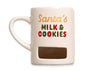 Santa’s Milk & Cookies Ceramic Mug with Cookie Slot, Christmas Mug, 9 Fl Oz