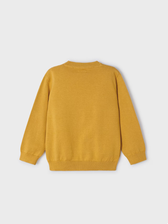 &nbsp;311 Mini Boys Basic Crewneck Knit Sweater - Ochre