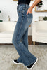 Judy Blue Full Size High Waist Tummy Control Flare Jeans, Dark Wash