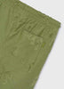 3271 Mini Boys Textured Palm Tree Tone-on-Tone Bermuda Shorts - Iguana Green