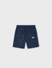 3279 Mini Boys Cotton Linen Striped Shorts - Indigo Blue