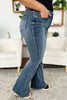 Judy Blue Full Size High Waist Tummy Control Flare Jeans, Dark Wash