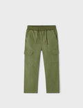 3545 Mini Boys Sustainable Cotton Cargo Pants - Jungle Green