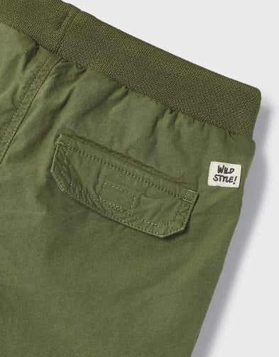 3545 Mini Boys Sustainable Cotton Cargo Pants - Jungle Green