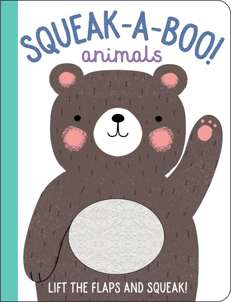 Board Book Touch and Interactive Board Book - Squeak-A-Boo! Animals, 0-4yrs