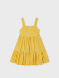 3950 Mini Girls Open Eyelet Lace Dress - Honey Mustard