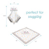 Plush Minky Cloud Lovey Blankie, 12"x12", White